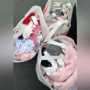 3 big bags of Newborn girl clothes